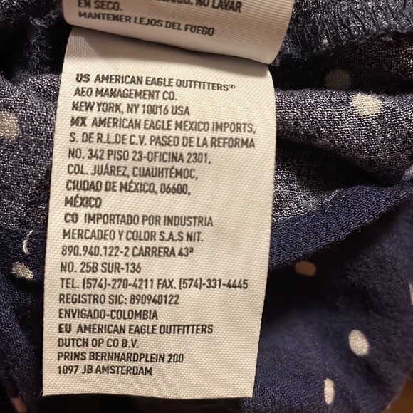 AEO Navy Polka Dot Corset Top 💙🦅 - Picture 10 of 14